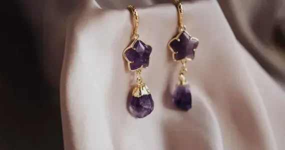 Purple Earrings Gifts For Her